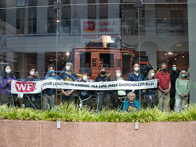 Climate Activists Occupy Wells Fargo Global Headquarters:April 25, 2022